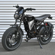 Электрофэтбайк Prof1 Ghost 20д. GS-2001 черный с мотором мощностью 1000W